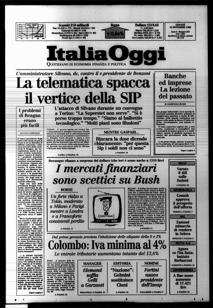 Italia oggi : quotidiano di economia finanza e politica